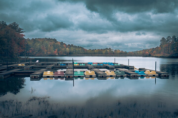 Summers End is a portrayal of Summer ending and Autumn beginning.