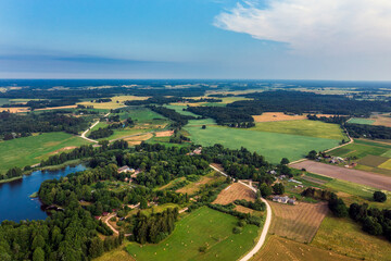 Sasmaka lake surroundings in western Latvia.