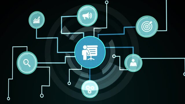 Business, Technology,Internet and network concept. E-learning Education Internet Technology Webinar Online Courses concept.