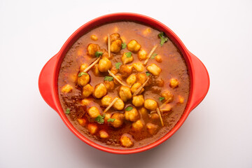 Choley, Chana curry or chickpea masala