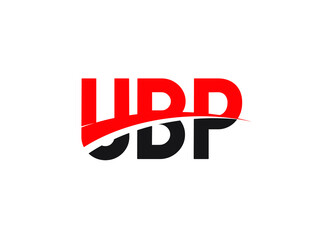UBP Letter Initial Logo Design Vector Illustration