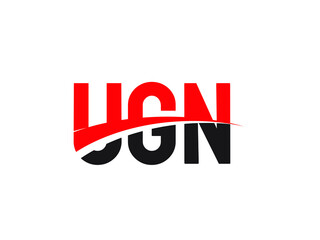 UGN Letter Initial Logo Design Vector Illustration