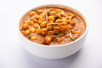 Choley, Chana curry or chickpea masala