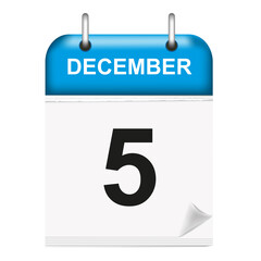 December 5th. Calendar icon.