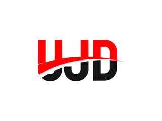 UJD Letter Initial Logo Design Vector Illustration