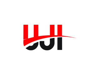 UJI Letter Initial Logo Design Vector Illustration