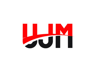 UJM Letter Initial Logo Design Vector Illustration