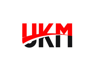Fototapeta premium UKM Letter Initial Logo Design Vector Illustration