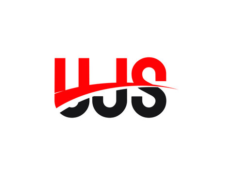 UJS Letter Initial Logo Design Vector Illustration