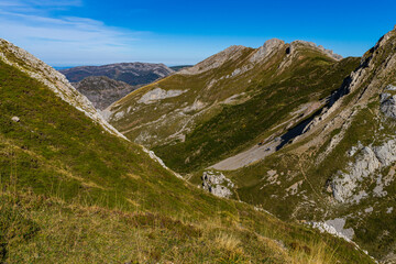 Autumn landscape in the Somiedo natural park in Asturias. 