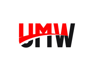 UMW Letter Initial Logo Design Vector Illustration