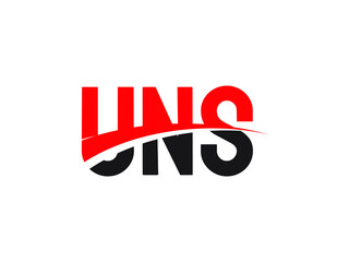 UNS Letter Initial Logo Design Vector Illustration