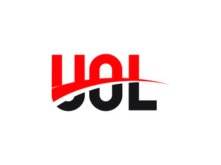 UOL Letter Initial Logo Design Vector Illustration