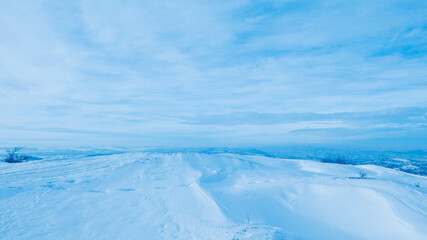 landscape with snow
