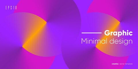 Futuristic Gradient background. Circle gradient shapes composition. Vector illustration.