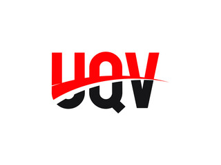 UQV Letter Initial Logo Design Vector Illustration