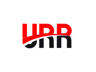 URR Letter Initial Logo Design Vector Illustration