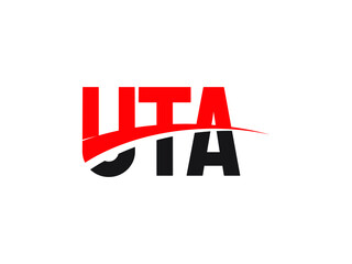 UTA Letter Initial Logo Design Vector Illustration