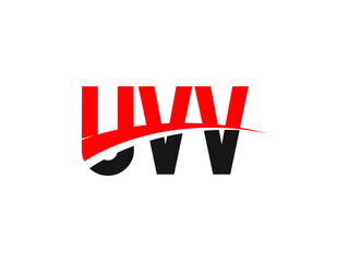 UVV Letter Initial Logo Design Vector Illustration