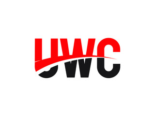 UWC Letter Initial Logo Design Vector Illustration
