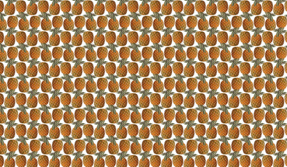 Geometric Pineapple Background - Seamless Pattern