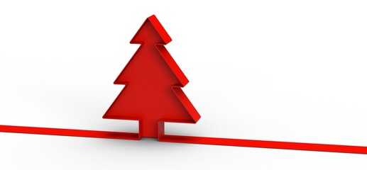 modern merry christmas card modern 3d minimal