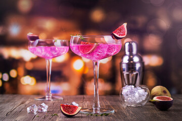 Autumn fig cocktail