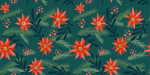 Christmas seamless pattern.