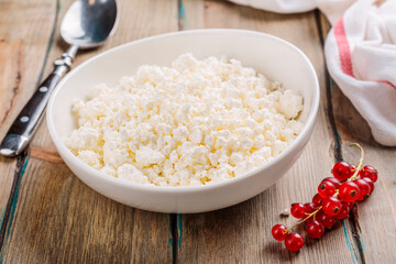 Fresh farmer's cottage cheese
