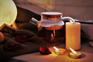 still life with candles