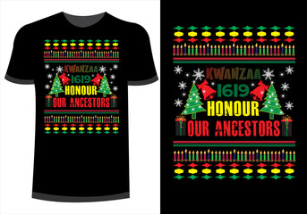 T shirt design concept kwanzaa culture - obrazy, fototapety, plakaty