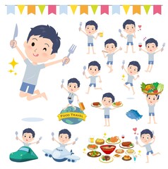 食のイベントに関する無課金アバター男性のセット