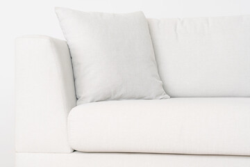 cushion pillow on a new and comfortable sofa in the living room