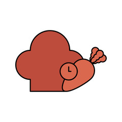 Creative cooking chef icon vector