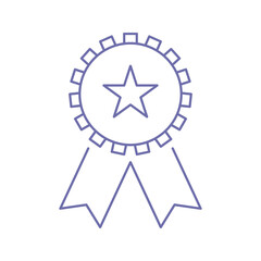 creative badge ribbon icon vector