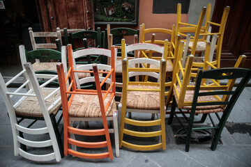 tables and chairs