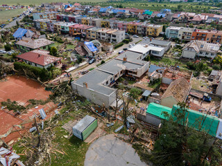 Schäden durch Tornado Katastrophe 