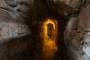 Fototapeta na wymiar under the tunnel acre fortress
