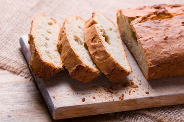 Fresh delicious homemade banana bread