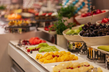 assortment of fresh fruits for dessert