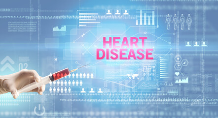 Close-up view of doctor's hand in a white glove holding syringe