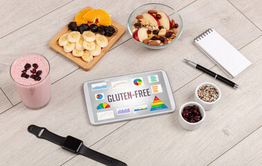 Organic food and tablet pc