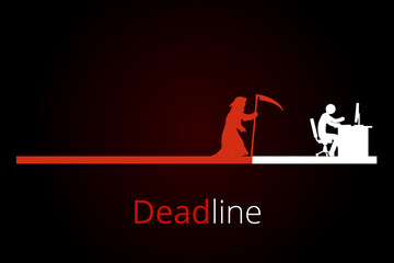 Deadline loading bar Deadline loadingbar Vector icon icons signs sign symbol fun funny work worker speed Fast time concept management service red Keep calm Deadline day loading progress bar