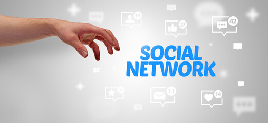 Close-Up Of Cropped Hand Pointing