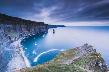 cliffs of moher west coast ireland county clare.  cliffs of moher county clare ireland. famous...