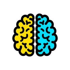 brain color icon