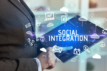 Close-up Of A Person Using Social Networking