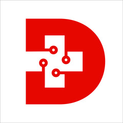 D with plus circuit in the middle.