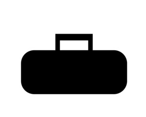 black briefcase icon