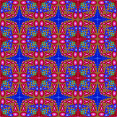 Ethnic seamless pattern floral blue red,seamless pattern,for curtain pattern design,rug,wallpaper,garment,wrap,batik,fabric pattern,brown background
